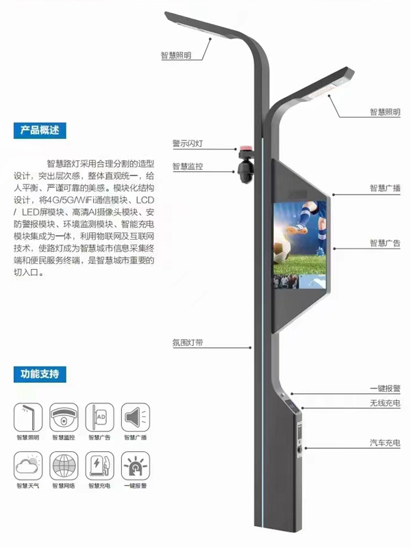 JYZHLD-004智慧5G智能路灯